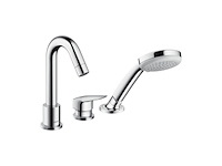 Hansgrohe logis 3-gaats eengreepsmengkraan incl. douchekop chroom - afbeelding 1 van  2