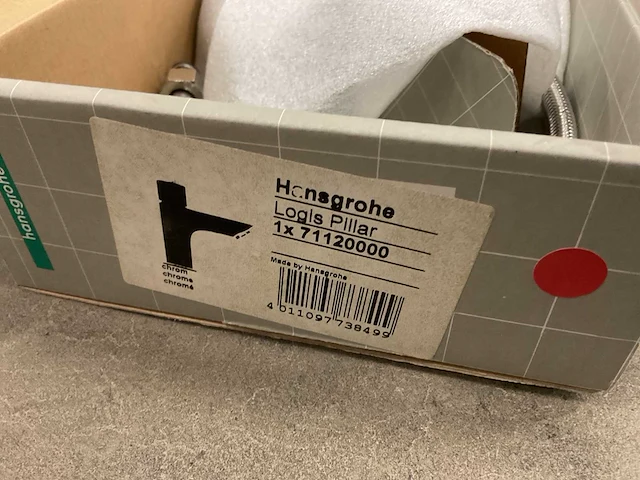 Hansgrohe logis pillar wastafelkraan - afbeelding 2 van  2