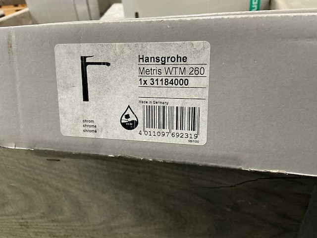 Hansgrohe metris wastafelkraan 26cm - afbeelding 1 van  2