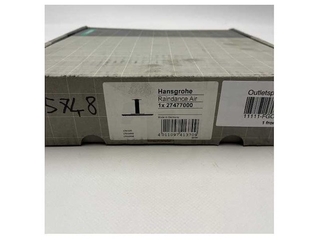 Hansgrohe raindance air chrome marine shower head 310 mm 27477000 ? durable, water-saving, wide spray - afbeelding 3 van  7