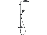 Hansgrohe raindance s 240 powderrain 1jet showerpipe mat zwart - afbeelding 3 van  6