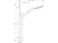 Hansgrohe raindance select doucheset - afbeelding 2 van  4