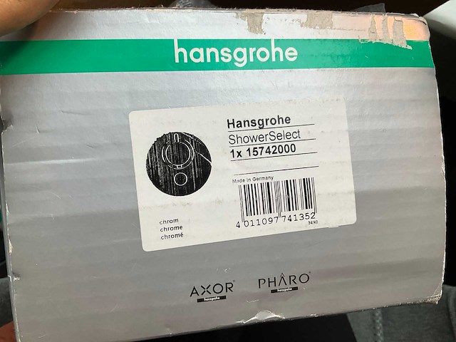 Hansgrohe showerselect 15742000 highflow thermostaat mengkraan afbouwdeel - afbeelding 6 van  6