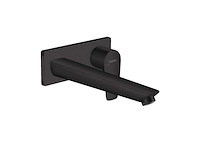 Hansgrohe talis e wastafelmengkraan met afvoerplug 225mm mat zwart - afbeelding 1 van  1
