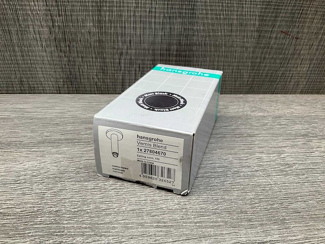 Hansgrohe vernis blend 27804670 plafondaansluiting 10cm mat zwart - afbeelding 4 van  4