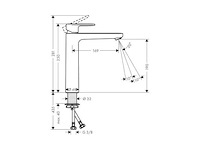 Hansgrohe vernis blend wastafelkraan - afbeelding 2 van  4