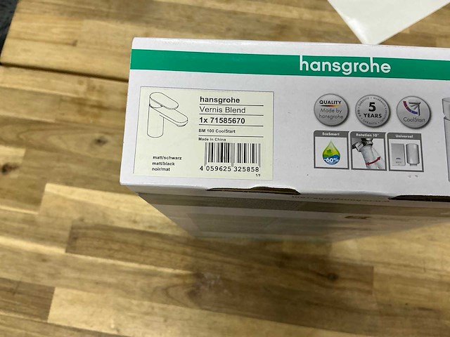Hansgrohe wastafelmengkraan vernis blend 100 - afbeelding 3 van  4