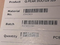 Hanwha q cells q.peak duo-g5 325 zonnepanelen - 1 pallet á 32 stuks - afbeelding 2 van  2