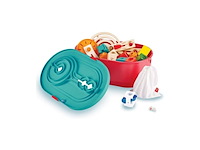Hape toys quadrilla stack track bucket set - afbeelding 1 van  6