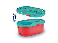 Hape toys quadrilla stack track bucket set - afbeelding 3 van  6