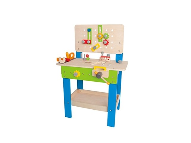 Hape werkbank set 32delig - afbeelding 1 van  2