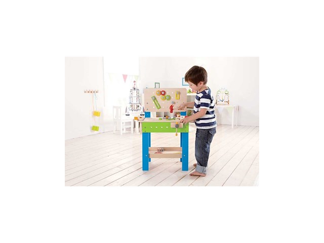 Hape werkbank set 32delig - afbeelding 2 van  2