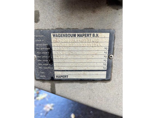Hapert - 2012 - 302 - ch1 - aanhangwagen - afbeelding 4 van  5