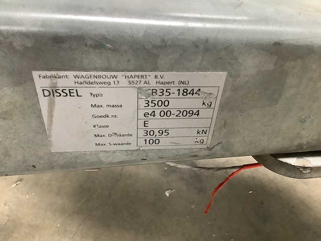 Hapert - plateu aanhangwagen - afbeelding 3 van  12