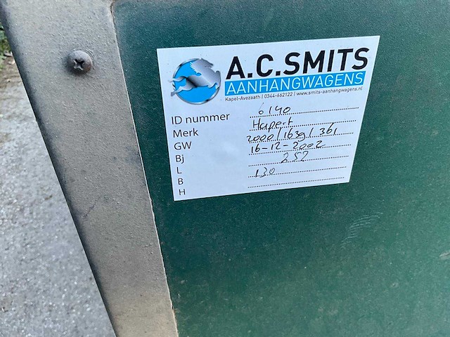 Hapert aanhangwagen - afbeelding 2 van  2