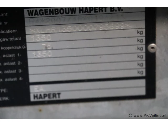 Hapert middenasaanhangwagen - kenteken: 06-wp-pt - afbeelding 10 van  29