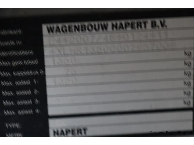 Hapert middenasaanhangwagen - kenteken: 07-wp-pt - afbeelding 2 van  26
