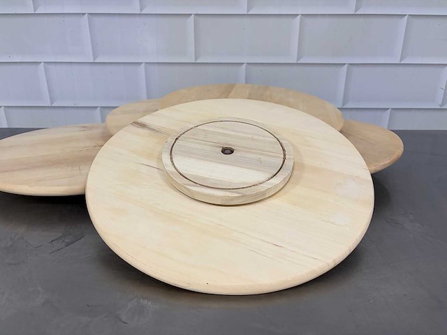 Hapjes plateau hout (5x) - afbeelding 2 van  3