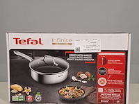 Hapjespan met deksel, tefal, inox infinite - afbeelding 1 van  8