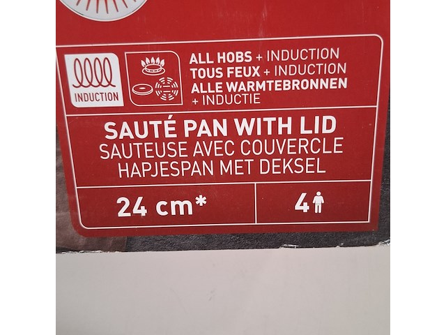 Hapjespan met deksel, tefal, inox infinite - afbeelding 2 van  8