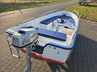 Happy 435 - consoleboot en visboot incl. honda 5 pk 4 takt buitenboordmotor