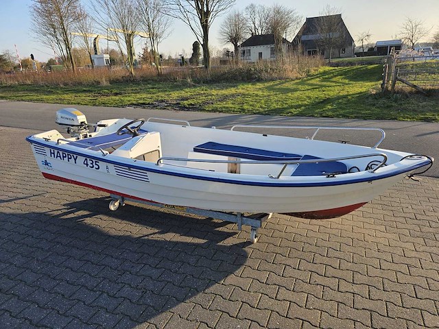 Happy 435 - consoleboot en visboot incl. honda 5 pk 4 takt buitenboordmotor - afbeelding 6 van  33