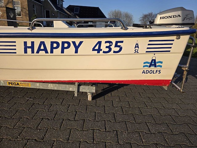 Happy 435 - consoleboot en visboot incl. honda 5 pk 4 takt buitenboordmotor - afbeelding 7 van  33