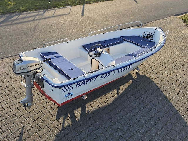 Happy 435 - consoleboot en visboot incl. honda 5 pk 4 takt buitenboordmotor - afbeelding 9 van  33