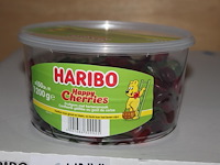 Happy cherries haribo in 9 overdozen met 6 emmers a 1200 g. tht 7-2026. - afbeelding 1 van  2
