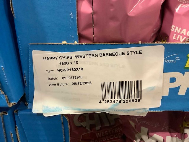 Happy chips western barbeque chips (390x) - afbeelding 3 van  6