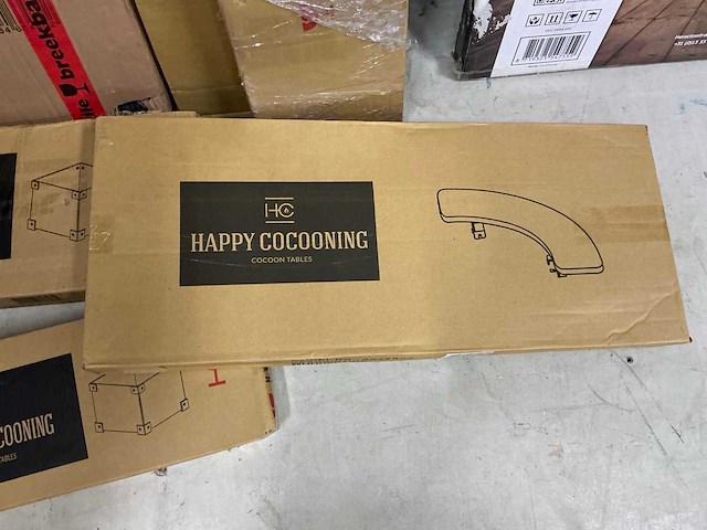 Happy cocooning tuintafel accessoires (7x) - afbeelding 4 van  7
