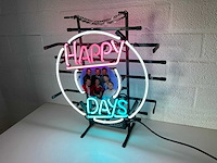 Happy days glas neon decoratie - afbeelding 1 van  4
