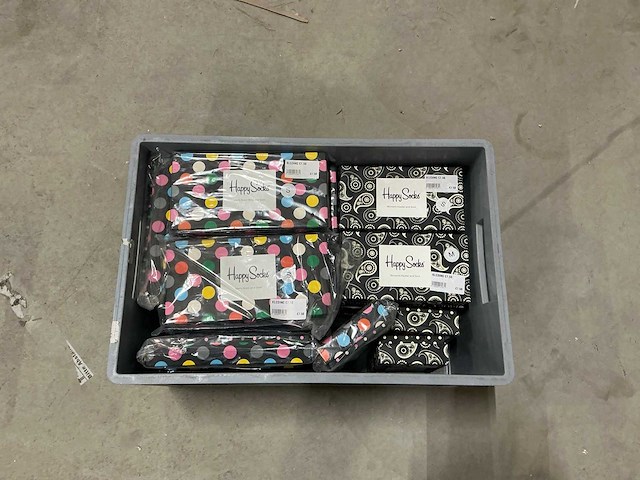 Happy socks maat s (mannen) maat s/m (vrouwen) sokken & boxers (33x) - afbeelding 3 van  3