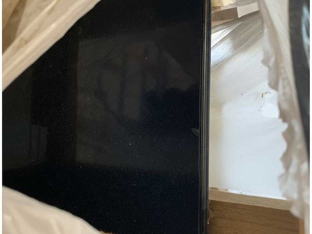 Hard glass black glass room divider 178 x 134 cm - afbeelding 1 van  5