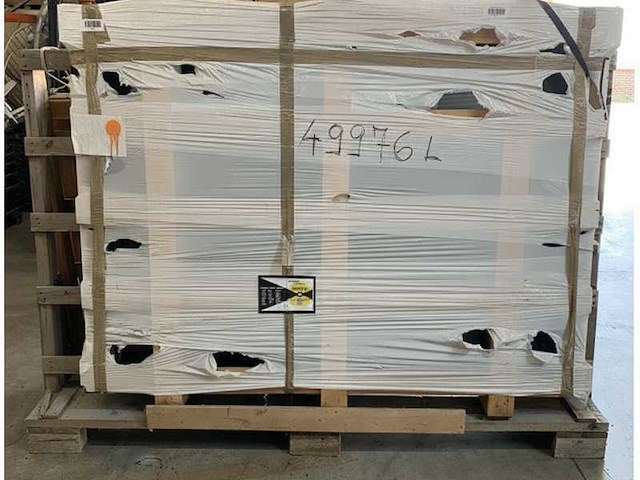 Hard glass black glass room divider 178 x 134 cm - afbeelding 2 van  5