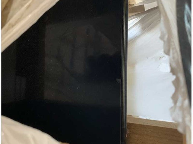 Hard glass black glass room divider 178 x 134 cm - afbeelding 4 van  5