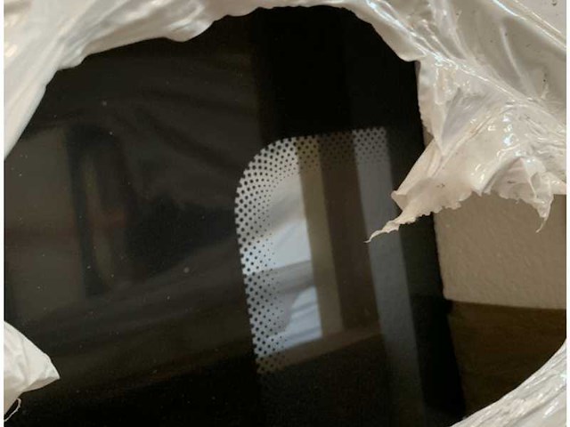 Hard glass black glass room divider 178 x 134 cm - afbeelding 5 van  5