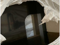 Hard glass black glass room divider 178 x 134 cm - afbeelding 5 van  5