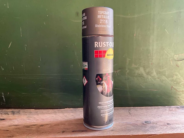 Hard hat - rust-oleum 2116 roestvrijstaal - spuitbus verf (6x) - afbeelding 5 van  7