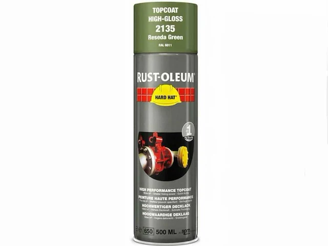 Hard hat - rust-oleum 2135 resedagroen ral6011 - spuitbus verf (6x) - afbeelding 5 van  7