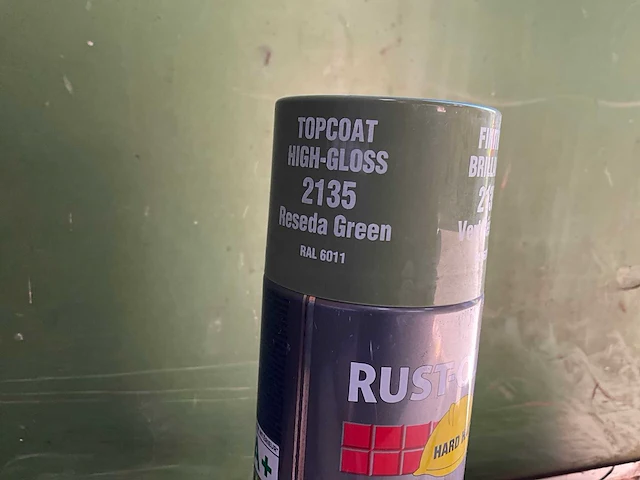 Hard hat - rust-oleum 2135 resedagroen ral6011 - spuitbus verf (6x) - afbeelding 3 van  7