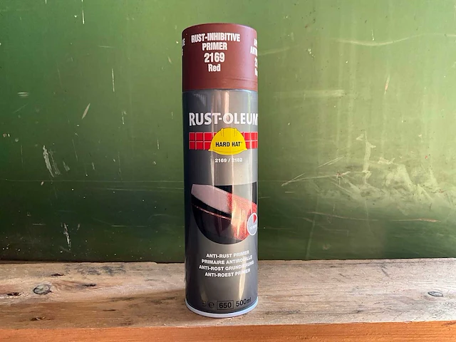 Hard hat - rust-oleum 2169 roodbruin roestwerend - spuitbus primer (9x) - afbeelding 2 van  8