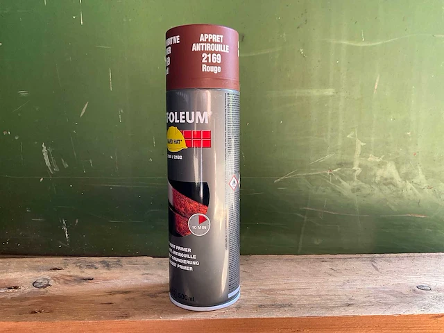 Hard hat - rust-oleum 2169 roodbruin roestwerend - spuitbus primer (9x) - afbeelding 3 van  8
