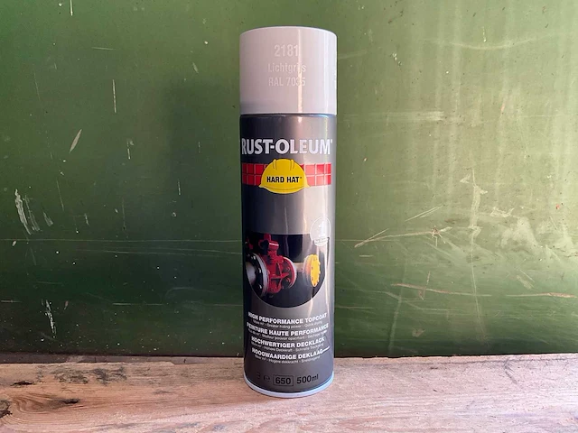 Hard hat - rust-oleum 2181 lichtgrijs ral7035 - spuitbus verf (6x) - afbeelding 2 van  7