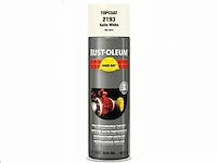 Hard hat - rust-oleum 2193 zijdeglans wit ral 9010 - spuitbus verf (3x)