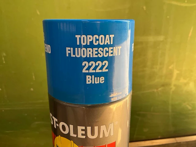Hard hat - rust-oleum 2222 fluorescerend blauw - spuitbus verf (5x) - afbeelding 6 van  7