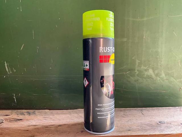 Hard hat - rust-oleum 2242 fluorescerend geel - spuitbus verf (5x) - afbeelding 5 van  8