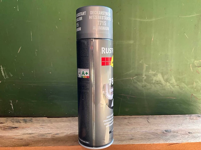 Hard hat - rust-oleum 7715 aluminium hittebestendig - hittebestendige spuitbus verf (6x) - afbeelding 6 van  7