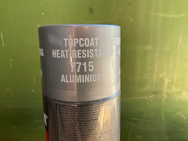 Hard hat - rust-oleum 7715 aluminium hittebestendig - hittebestendige spuitbus verf (6x) - afbeelding 2 van  7