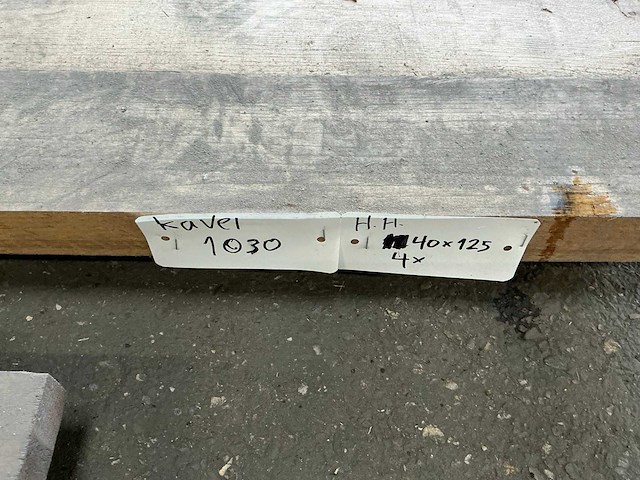 Hardhout 40x125 mm (4x) - afbeelding 7 van  7